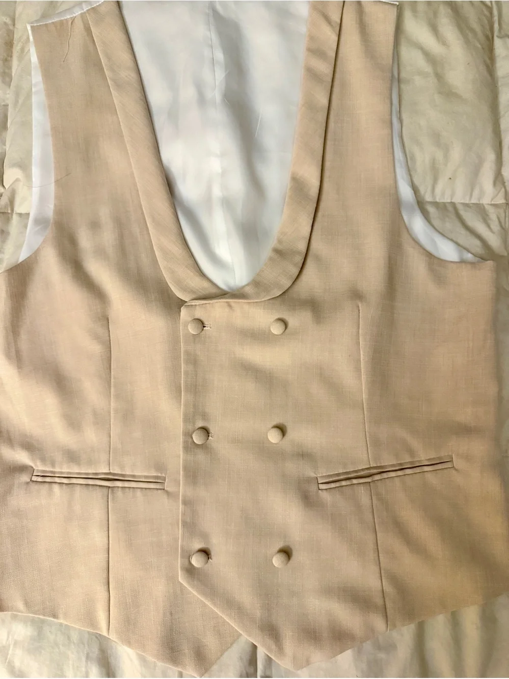 Tazzio Europa 42R Floral 3 Piece Skinny Fit Suit Vest Pants